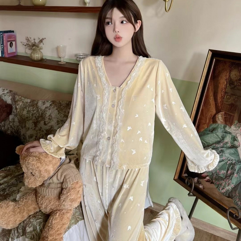 Home Fragrance French - Sonbahar ve kış yeni altın kadife