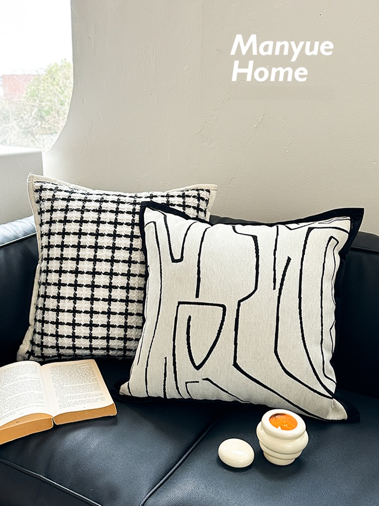 Home Fragrance French - Küçük Boyutlu Siyah Beyaz Ekose Desenli