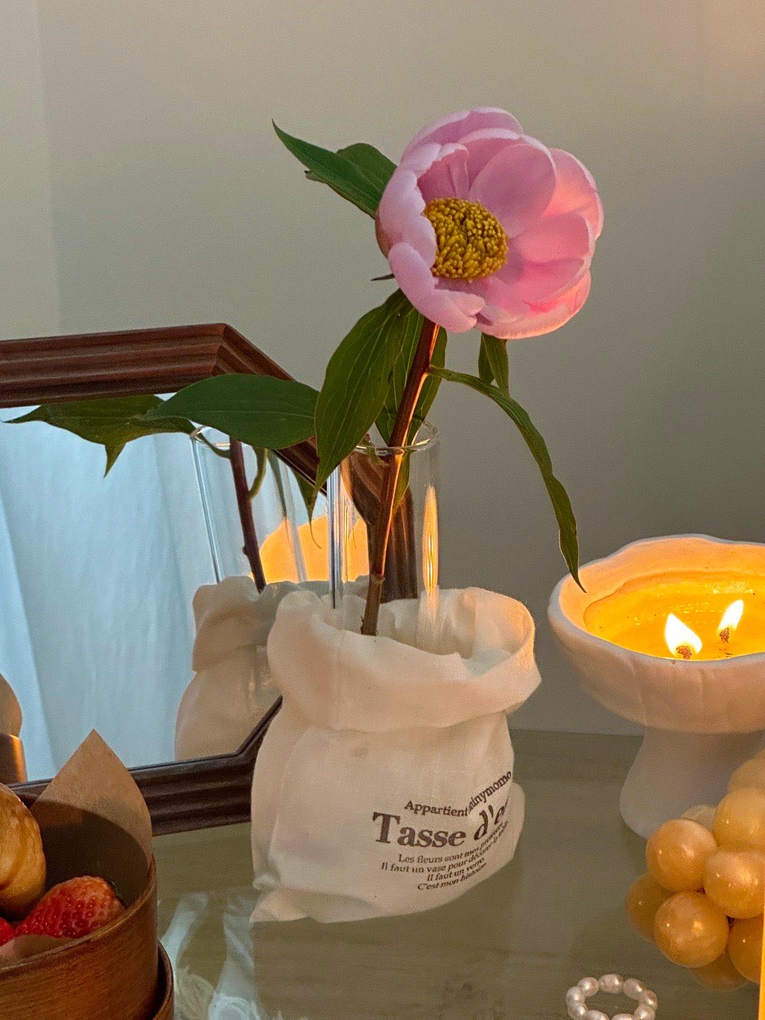 Home Fragrance French - Shinymomo Yaratıcı Fransız Tarzı Cam Çiçek