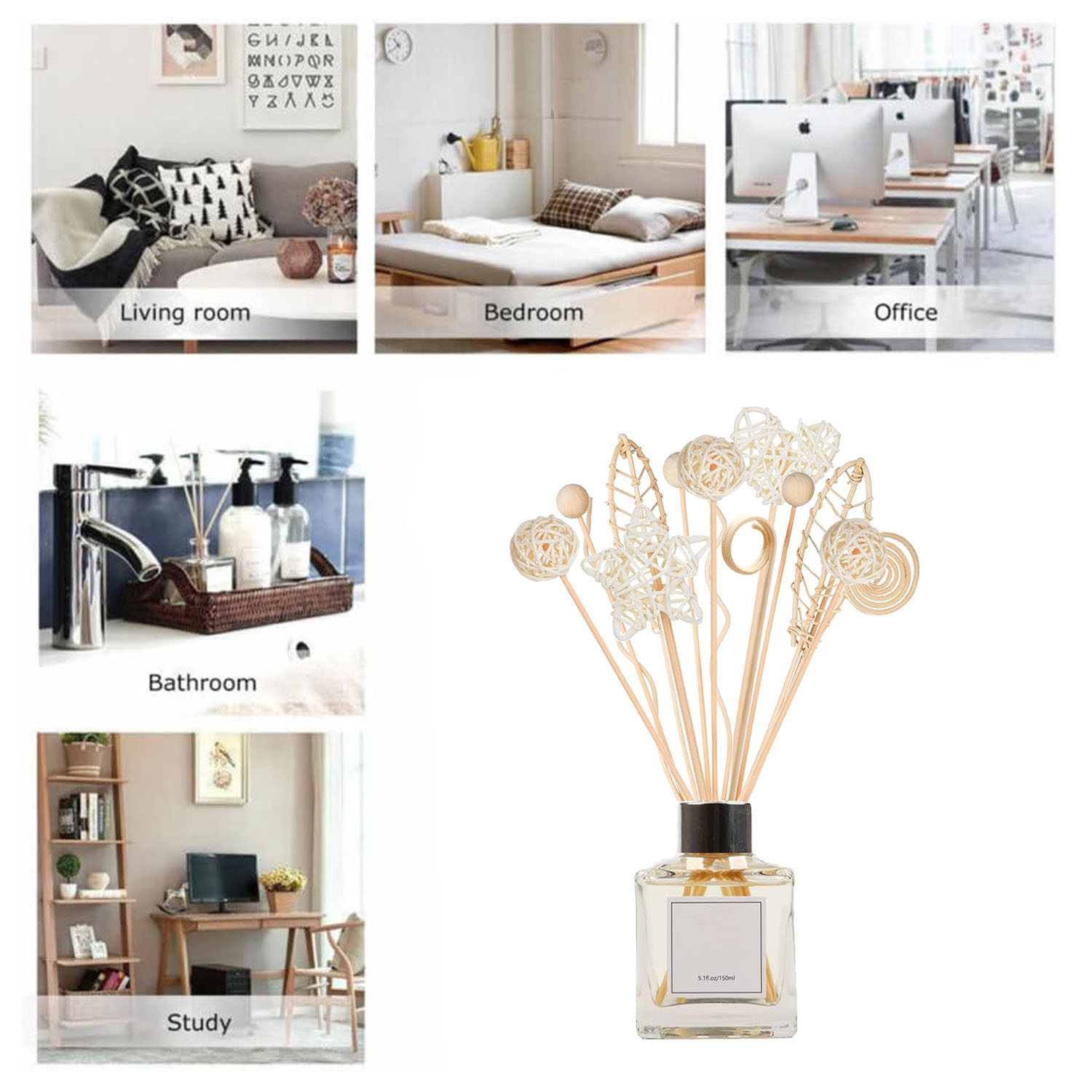 5/15 adet uzun dalgalı kamış d - Home Fragrance Refill incelemesi ve fiyatı
