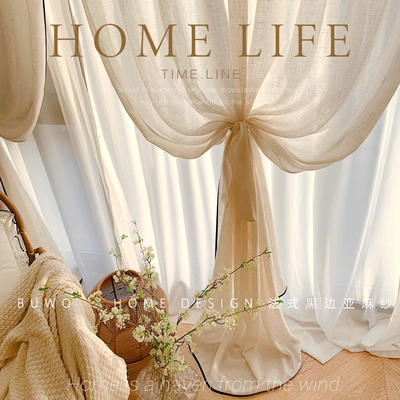 Siyah Kenarlı Keten Gazlı Bez  - Home Fragrance French incelemesi ve fiyatı